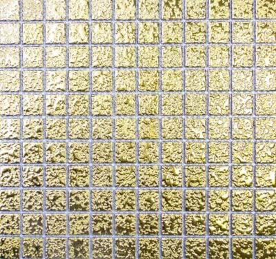 Mosaico Azulejos Oro Martillado Cerámica Cocina Pared Cuadrado Brillo 18-0707 _ - Imagen 1 de 4