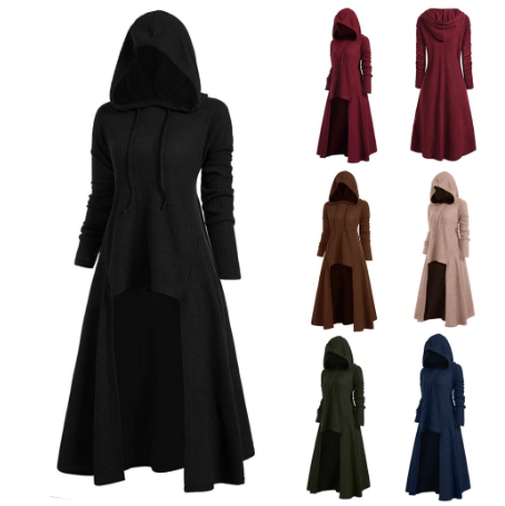 Hooded Pocket High Low Drop Shoulder 