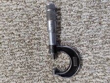 🗽 VINTAGE LUFKIN 0-1" MICROMETER No.1911 Smooth Movement