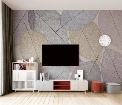 3D Color Leaf Texture ZHUA4023 Wallpaper Wall Murals Removable Self-adhesive Ann