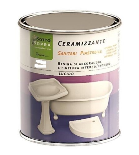 RESINA CERAMIZZANTE TRASPARENTE 100ml smalto rinnova sanitari piastrelle vasca