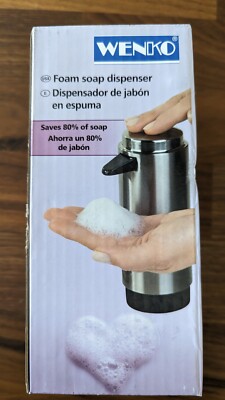 New Wenko Stainless Steel Foam Soap Dispenser