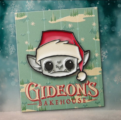 ❤️ Gideon's Bakehouse Baby Gargoyle Santa Pin Dezember 2023 - Limitiert Brandneu