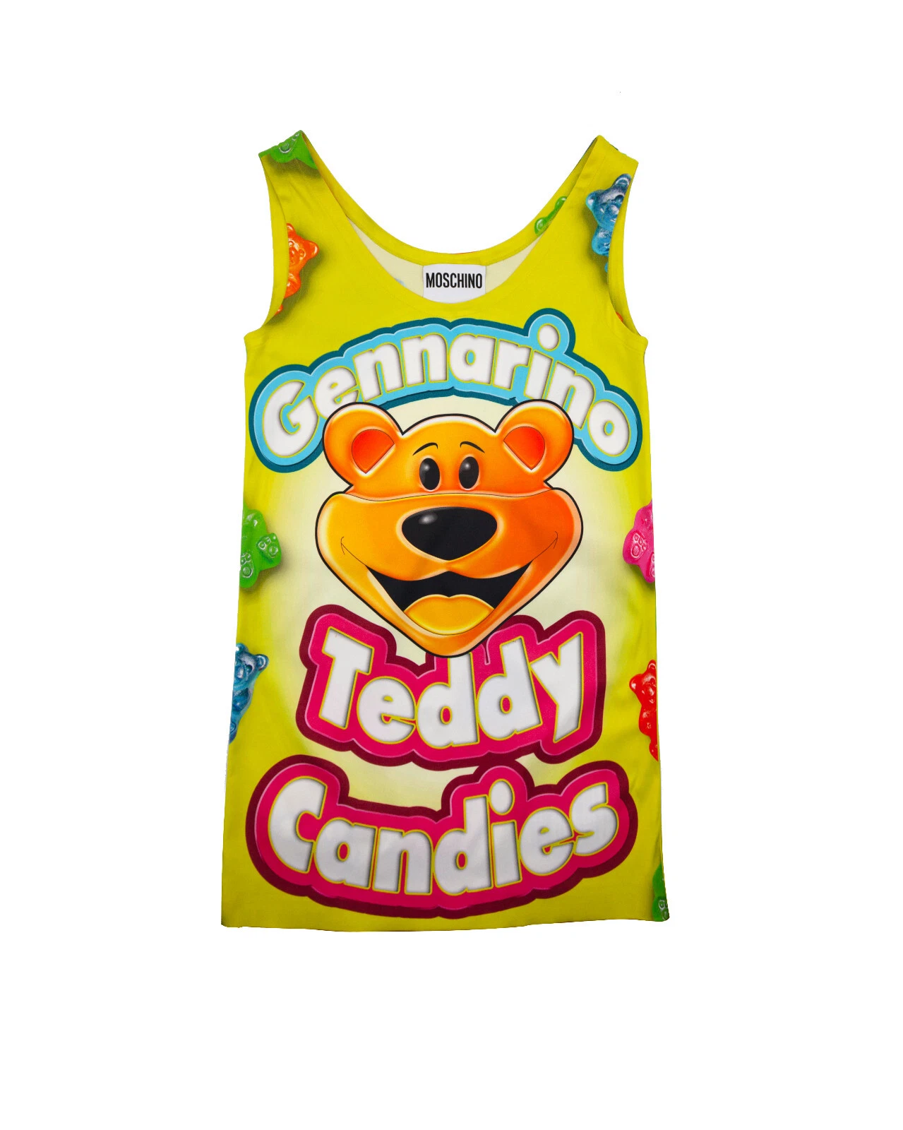 Moschino Couture Ready to Wear Mini Dress Spring 2015 teddy candies