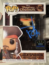 Johnny Depp Signed Jack Sparrow Funko Pop Autograph ACOA - Pirates Of Caribbean