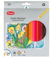 Kredki OłóWkowe TróJkąTne 24 Kolory Toma Toma
