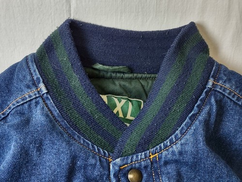 Vintage Wearguard XL Denim isolierte Bomberjacke Stil 1419 gesteppt TOP Zustand - Bild 23 von 24