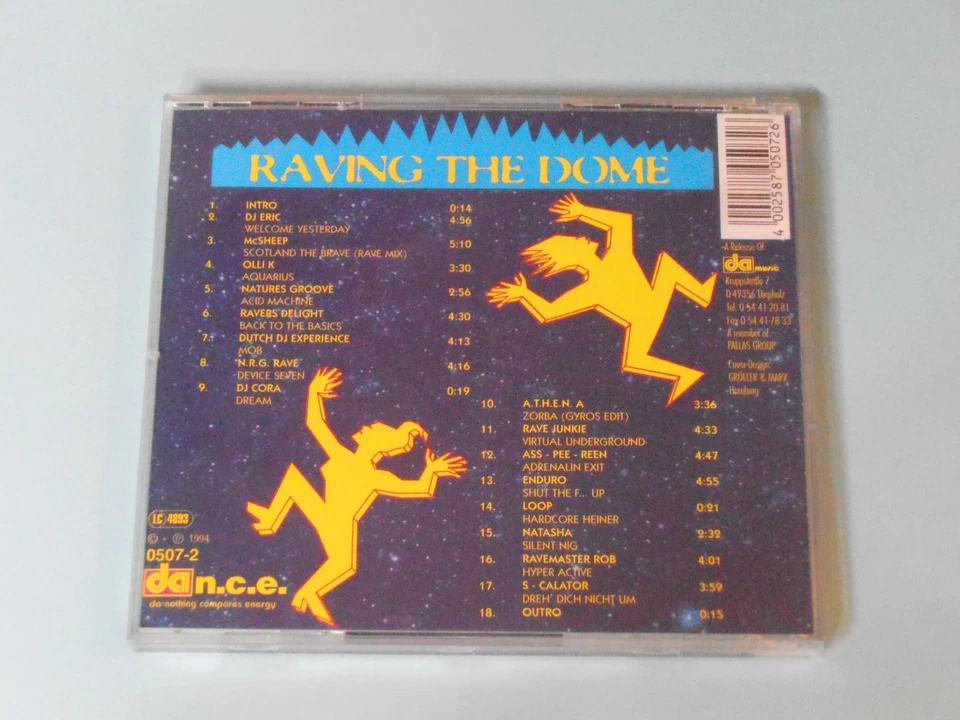 CD: Raving the Dome Vol IV -- mit versch.DJs / aus 1994 - Bild 2 von 2