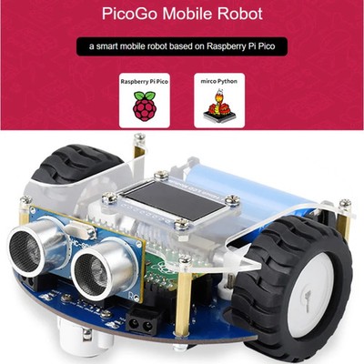 Waveshare PicoGo Mobile Robot, Based on Raspberry Pi Pico, Self Driving, Remote