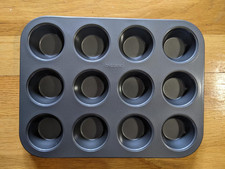 Paderno Professional Metal 12- Cup Mini Muffin Pan 1/2 Sheet New