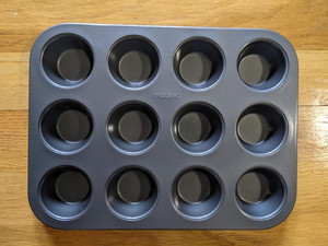 Paderno Professional Metal 12- Cup Mini Muffin Pan 1/2 Sheet New