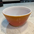 Vintage 1970's Pyrex FlameGlo Orange Red Ombre Nesting Mixing Bowl #401, 1.5pt ✅