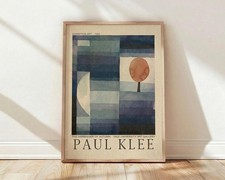 Paul Klee Harbinger of Autumn Poster Vintage Abstract Wall Art Decor