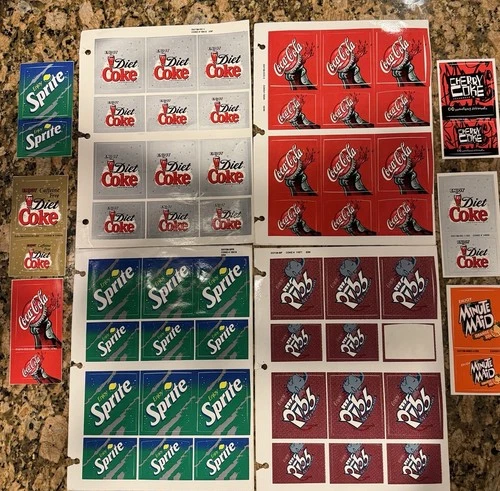 Vintage Coca Cola Product Stickers