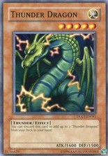 Yugioh! MP Thunder Dragon - DLG1-EN041 - Common - Unlimited Edition Moderately P