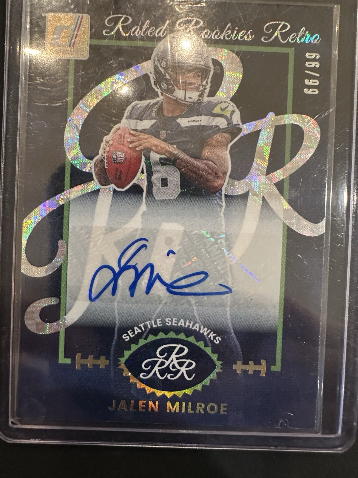 2025 Panini Donruss Jalen Milroe Rated Rookies Retro Auto /99