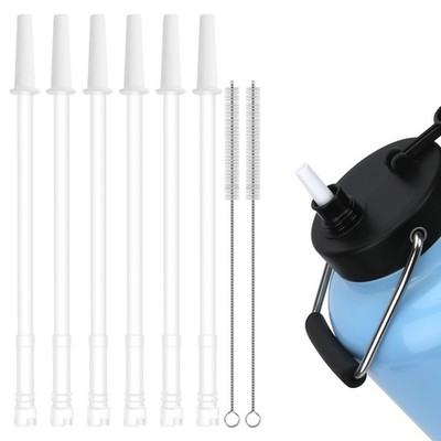 SUNMON Water Bottle Straw for RTIC Jug, 6 Reusable BPA Free Straws One Gallon