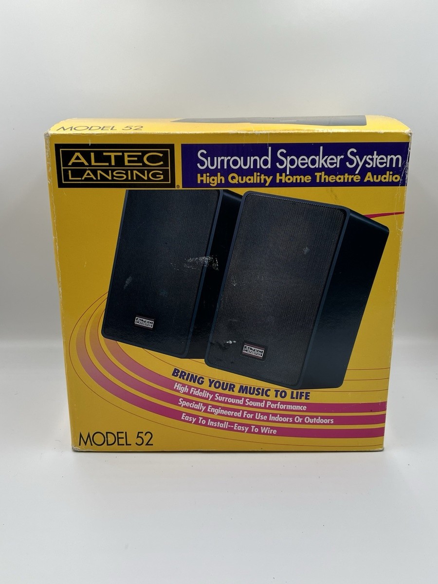 ALTEC LANSING Model 52 Surround Sound Speakers New Old Stock