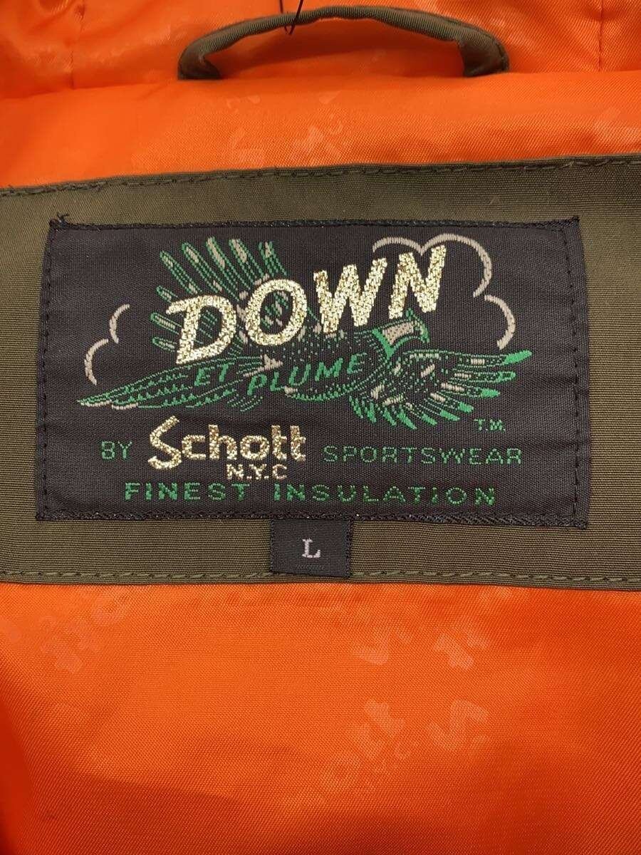 Schott Down Jacket L Polyester KHK Plain 3182009 - image 3
