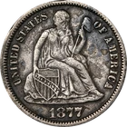 1877-CC Seated Liberty Dime