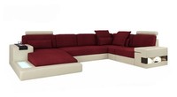 Ledersofa Designer Sofa U Form Wohnlandschaft Couch Polster Ecksofa Neu