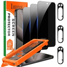 3 Pack Privacy Screen + 3 Camera Lens Protector for Google Pixel 10 Pro XL