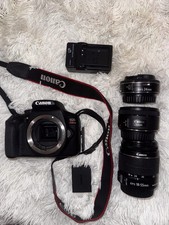 Canon EOS Rebel T7 24.1MP DSLR Camera 3 Lenses 18-55mm, 24mm, 50mm