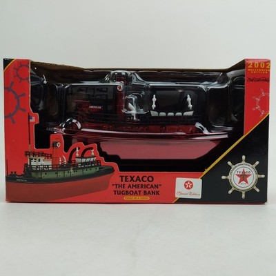 ERTL Texaco The American Tugboat Bank Special Edition Metallic Red 20564P 2002