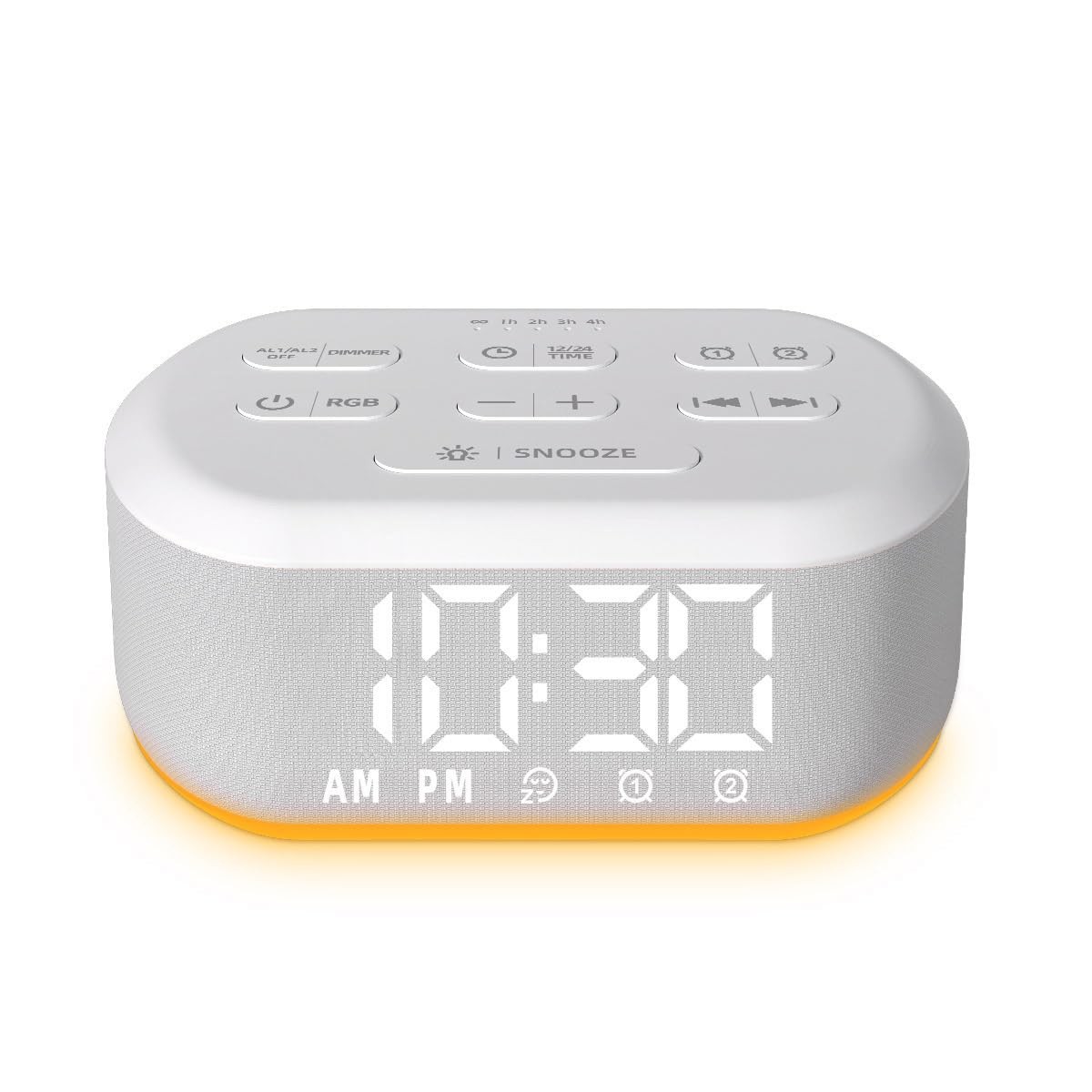 Sound Machine Nightlight For Bedroom Plug In Digital Clock..
