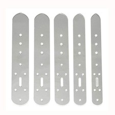 HAPYLY 5 pcs Set Acrylic Leather Craft Belt Billet Buckle Head 270mm, Clear