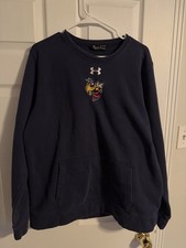 Georgia Tech Yellow jackets NCAA Under Armour Crewneck Size XL Coldgear Navy UA