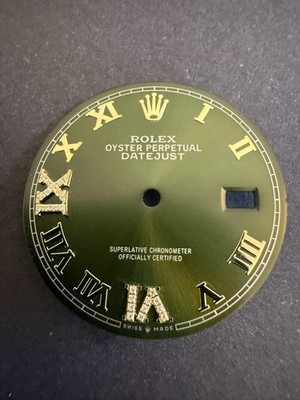 Fits Rolex Datejust Olive Roman Dial For 36MM Models 16013 16233 116233