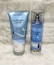 NEW Bath Body Works - Midnight Swim - Body Mist Body Cream 2 Set FULL SIZE