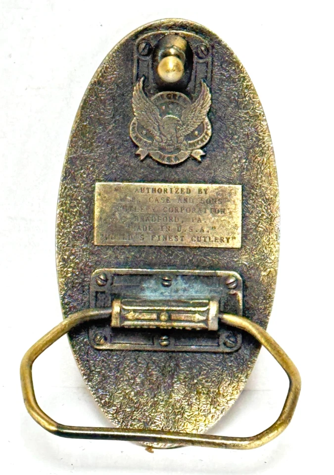 复古 The Great American Buckle Co Case XX 黄铜皮带扣 — 第 2/4 张图片