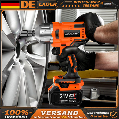 Akku Schlagschrauber 1300Nm 21V Brushless KFZ Auto Impact Wrench mit Koffer LED