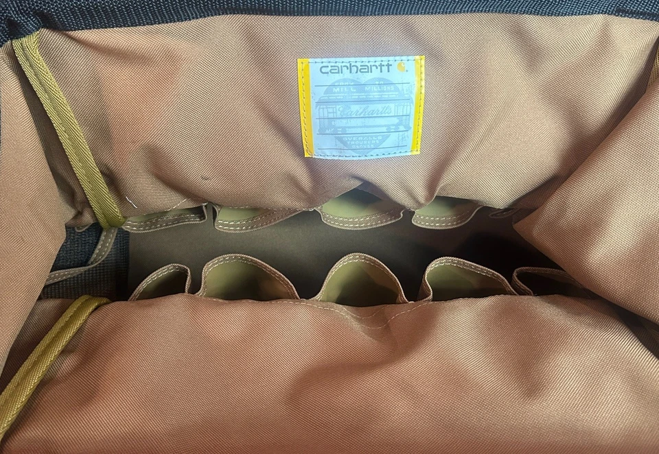 Nova Bolsa de Ferramentas Carhartt Legacy 16 Polegadas com Base Moldada, Repelente de Água Marrom - Imagem 4 de 4