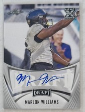 Marlon Williams 2021 Leaf Draft X Rookie Auto UCF Central Florida Knights 
