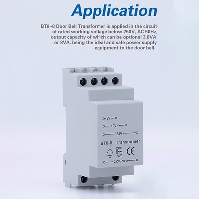 Türklingeltransformator 8V 12V 24V für verschiedene Systeme mit zuverlässiger