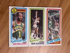 Gus Williams 1980-81 Topps - RC James Bailey Mark Olberding #255-210-12