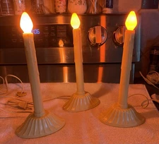 Vintage Single Noma Electric Candolier Lot  Of 3 Candles Christmas Decor Lights