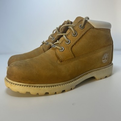 Timberland Women s Nellie Waterproof Chukka Boots Size 7.5M Wheat Nubuck Leather