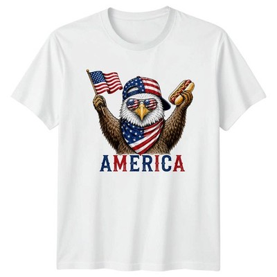 Amerika T-Shirt Patriotischer Adler BBQ Juli 4 Geschenk für Sie und Ihn