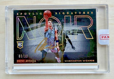 2020-21 Panini Noir Basketball Spotlight Signature Deni Avdija RC Auto /99