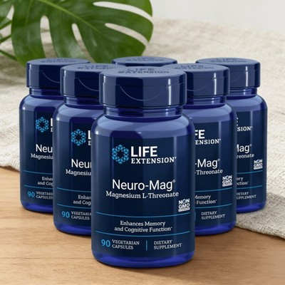 Neuro-Mag Magnesium L-Threonate Magtein 2000 mg Life Extension Authentic
