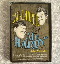 Mr. Laurel and Mr. Hardy John McCabe 1966 Edition HC DJ Dick Van Dyke Foreword