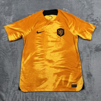 Nike Netherlands National Home Soccer Jersey  Dri-Fit Orange Size Medium
