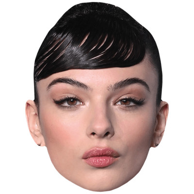 Deva Cassel (Fransen) Promi Maske, flaches Kartengesicht, Kostüm Maske