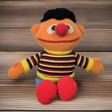 Sesame Street Ernie 9" Plush Vintage 1995 Tyco Preschool Jim Henson Stuffed Toy