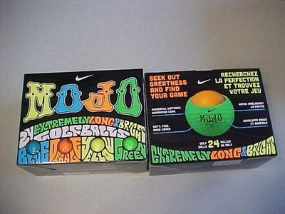NEW 4 DOZEN, 48 GOLF BALLS COLORED NIKE MOJO GOLF BALLS BLUE ORANGE YELLOW GREEN
