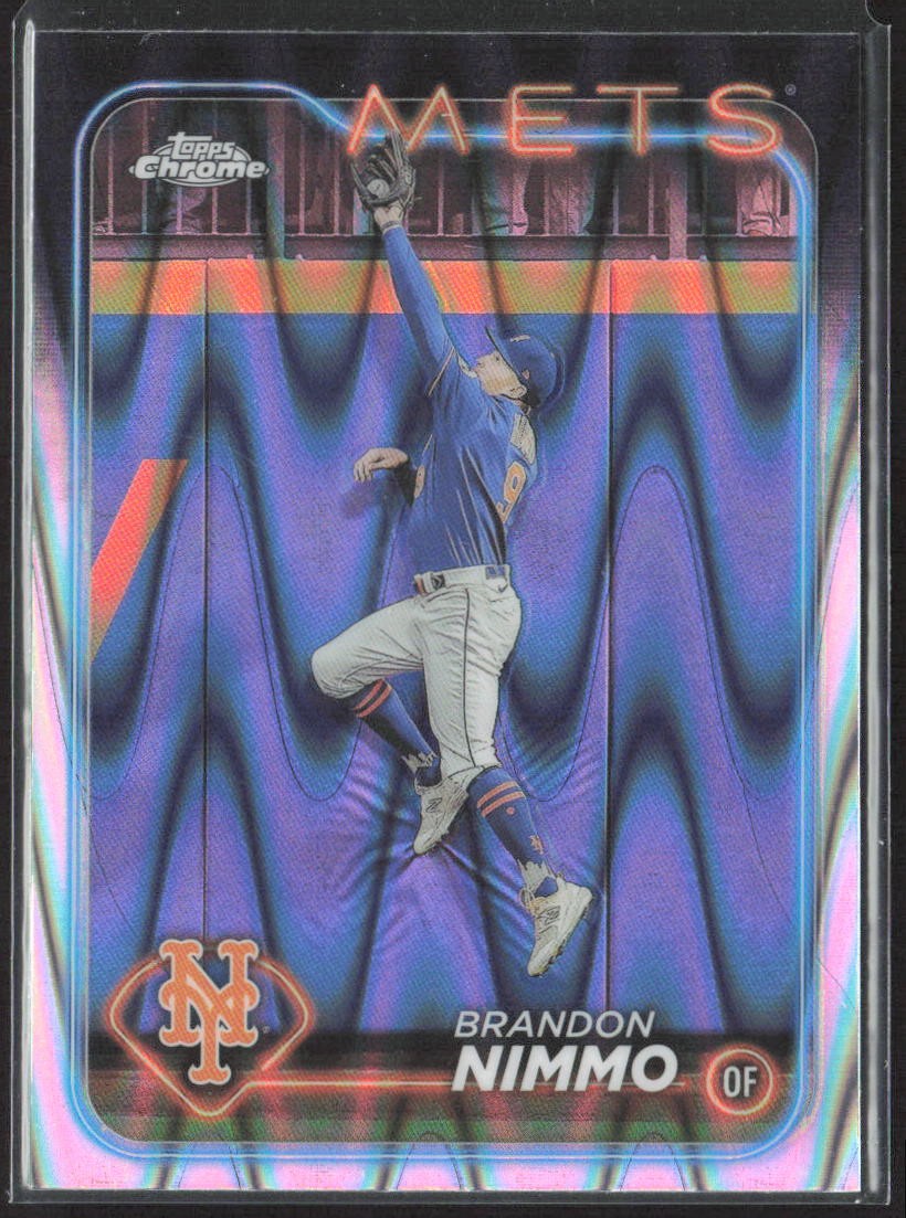 Brandon Nimmo 2024 Topps Chrome Raywave Refractors #233 New York Mets